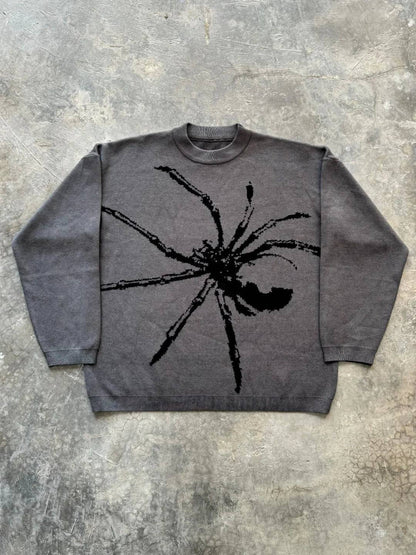 Shop the Arachnid Sweater – a spider graphic gray sweater perfect for streetwear lovers. Made from lightweight polyester with a relaxed fit for ultimate comfort, it’s easy to care for and designed to last. Unisex sizes M to 2XL make it the ideal casual statement piece. Get yours today!