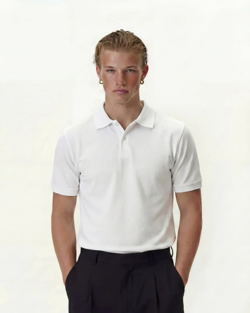 Piqué Crop Polo