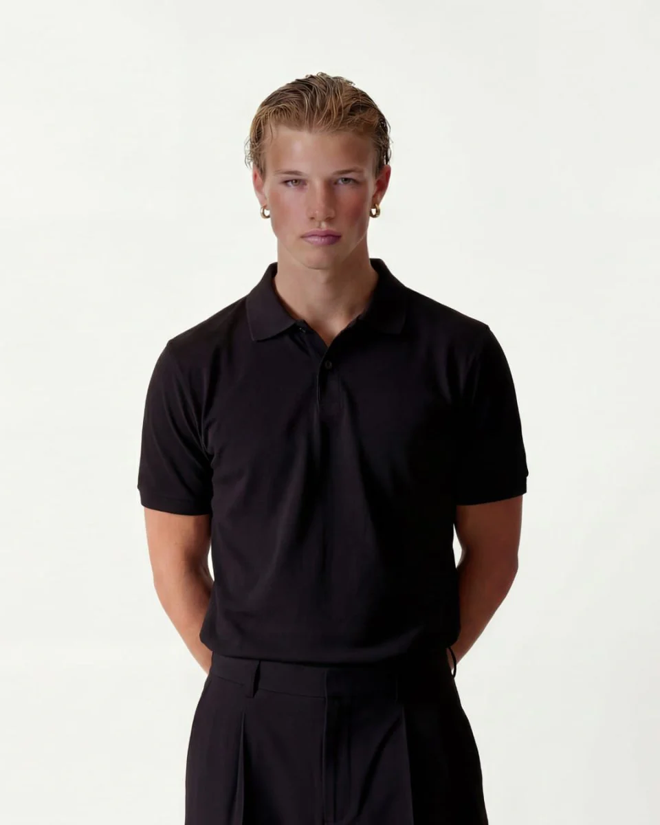 Piqué Crop Polo